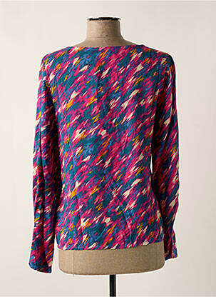 Blouse imprimé fantaisie manches longues rose VILA femme