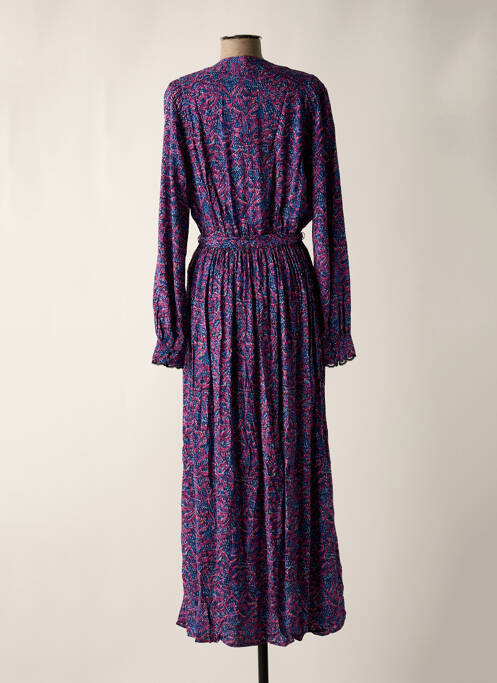 Robe longue imprimé fantaisie manches longues violet VILA femme