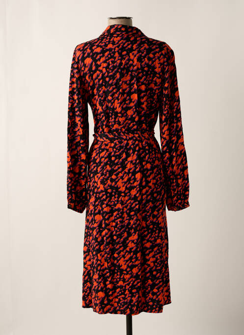 Robe mi-longue orange VILA pour femme