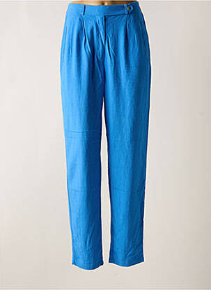 Pantalon slim taille élastique bleu MOLLY BRACKEN femme