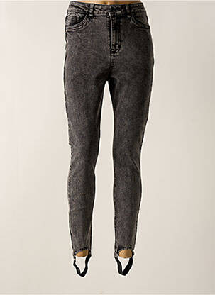 Jeans coupe slim poches gris OBJECT femme