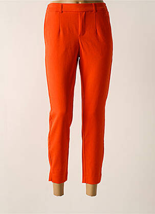 Pantalon 7/8 taille élastique orange OBJECT femme