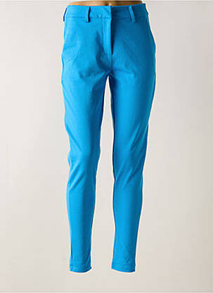 Pantalon slim poches bleu ICHI femme