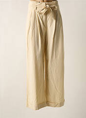 Pantalon large beige ICHI pour femme seconde vue