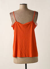 Top orange ICHI pour femme seconde vue