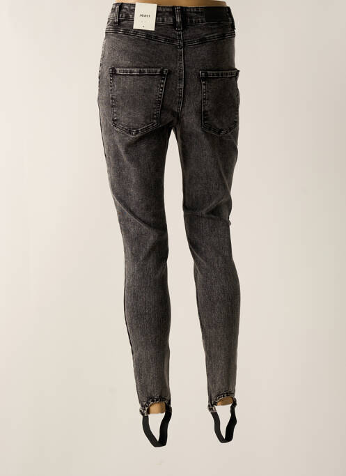 Jeans coupe slim gris OBJECT pour femme