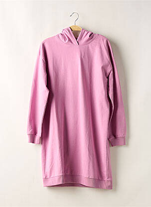 Robe mi-longue col rond manches longues rose NAME IT fille