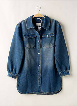 Robe mi-longue manches longues bleu NAME IT fille