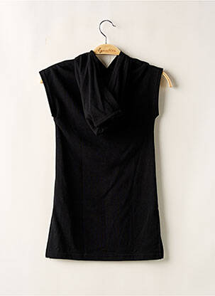 Robe mi-longue manches courtes manches courtes noir ONLY fille
