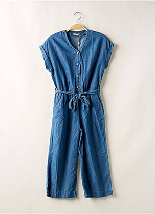 Combi-pantalon fermeture pressionnée manches courtes bleu ONLY fille