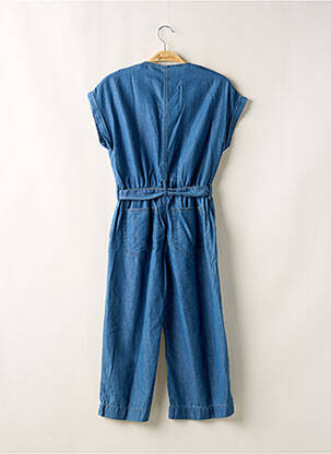 Combi-pantalon fermeture pressionnée manches courtes bleu ONLY fille