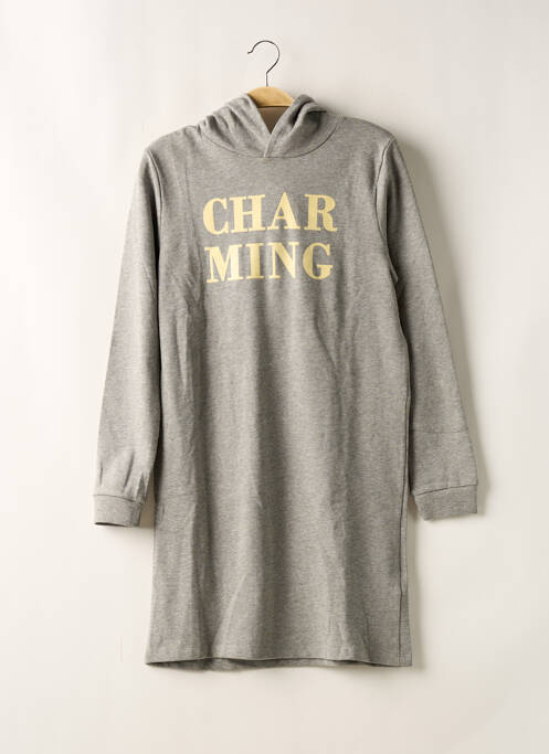 Robe mi-longue gris NAME IT pour fille