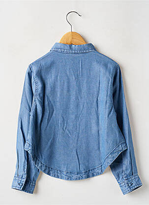 Chemisier coupe droite manches longues bleu NAME IT fille