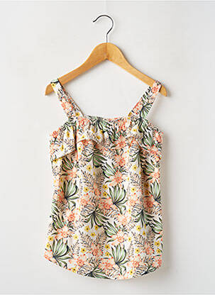 Top imprimé fantaisie sans manche beige NAME IT fille