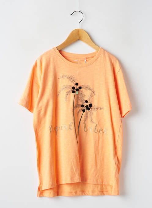 T-shirt orange NAME IT pour fille