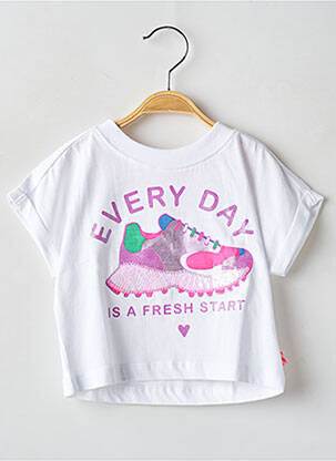 T-shirt stretch manches courtes blanc BILLIEBLUSH fille