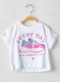 T-shirt stretch manches courtes blanc BILLIEBLUSH fille