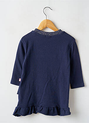 Robe mi-longue col rond manches longues bleu BILLIEBLUSH fille