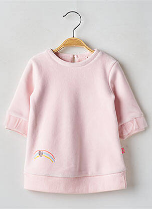 Robe mi-longue col rond manches longues rose BILLIEBLUSH fille