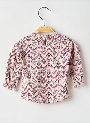 T-shirt coupe cintrée manches longues rose NOPPIES fille