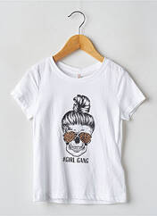 T-shirt blanc KIDS ONLY pour fille seconde vue