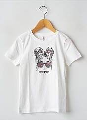 T-shirt blanc ONLY pour fille seconde vue