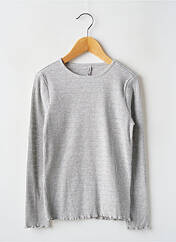 T-shirt gris ONLY pour fille seconde vue