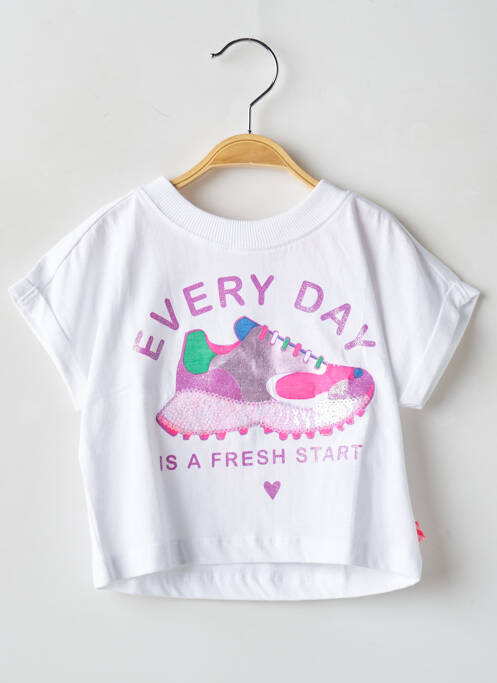 T-shirt stretch manches courtes blanc BILLIEBLUSH fille