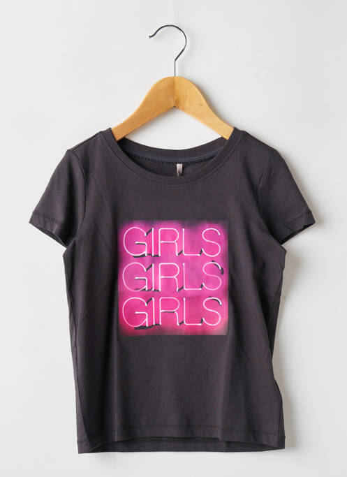 T-shirt gris KIDS ONLY pour fille