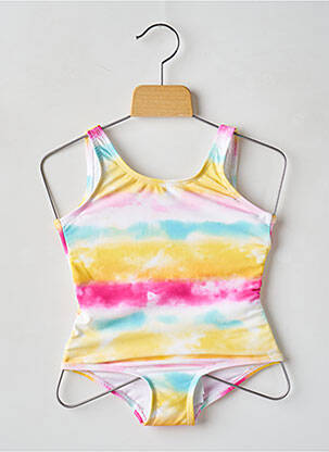 Maillot de bain 1 pièce imprimé fantaisie jaune NAME IT fille