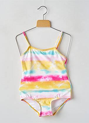 Maillot de bain 1 pièce imprimé fantaisie jaune NAME IT fille