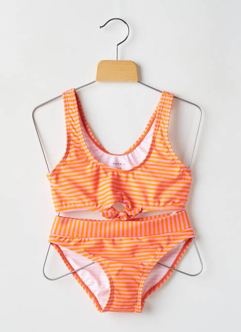 Maillot de bain 2 pièces orange NAME IT pour fille