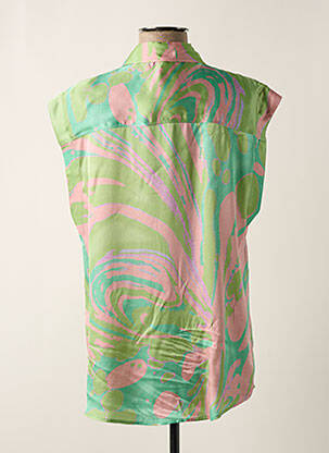 Chemisier manches courtes manches courtes vert PINKO femme