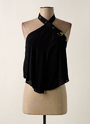 Top coupe fluide sans manche noir PINKO femme