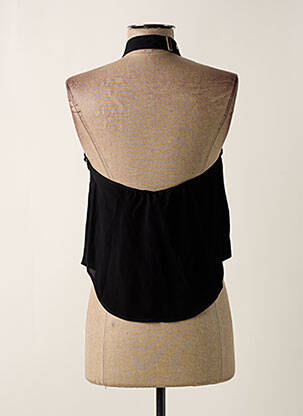 Top coupe fluide sans manche noir PINKO femme