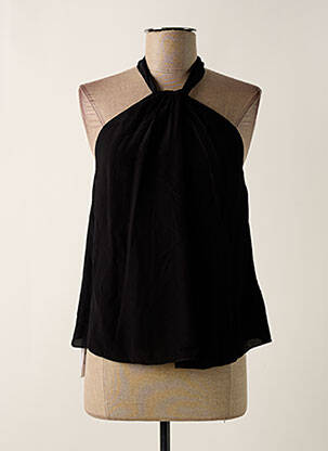 Top coupe fluide sans manche noir PATRIZIA PEPE femme