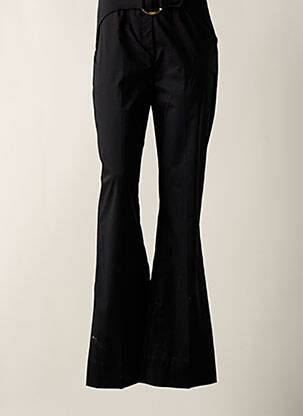 Pantalon flare stretch taille haute noir PINKO femme
