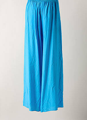 Pantalon large tissage popeline taille haute bleu PATRIZIA PEPE femme