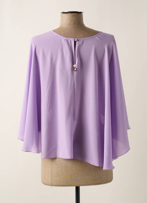 Poncho violet RELISH pour femme