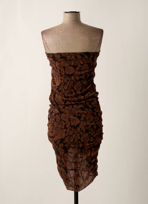 Robe courte marron PINKO pour femme