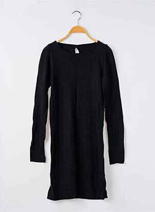 Robe pull coupe cintrée manches longues noir SANS MARQUE femme