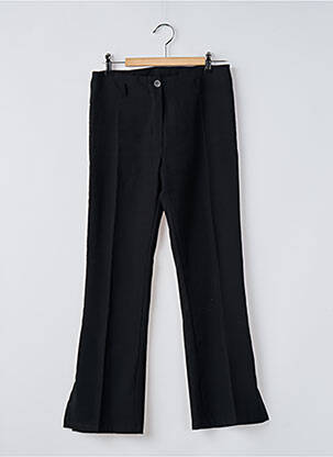 Pantalon 7/8 stretch taille normale noir SANS MARQUE femme