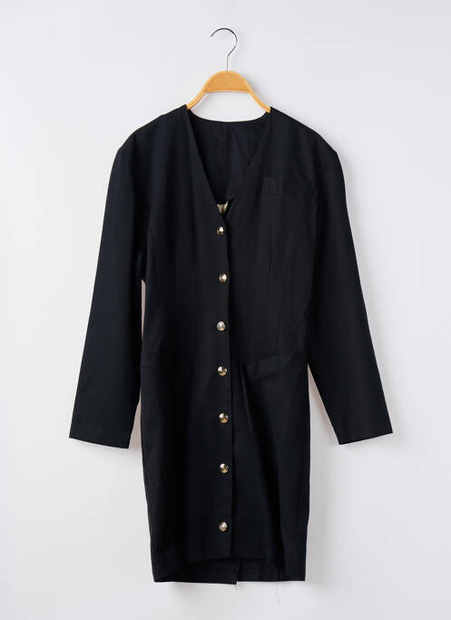 Robe courte manches longues manches longues noir SANS MARQUE femme