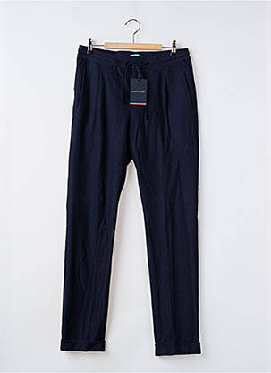 Pantalon slim fermeture zippée sous rabat avec crochet taille normale bleu TOMMY HILFIGER homme