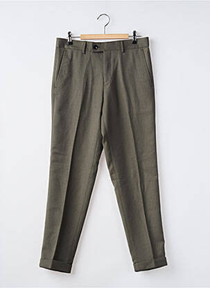 Pantalon slim taille à pinces taille normale vert SAMSOE & SAMSOE homme