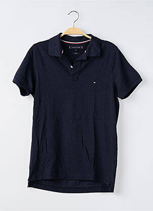 Polo bleu TOMMY HILFIGER pour homme