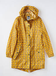 Imperméable manches longues a capuche jaune JOULES femme