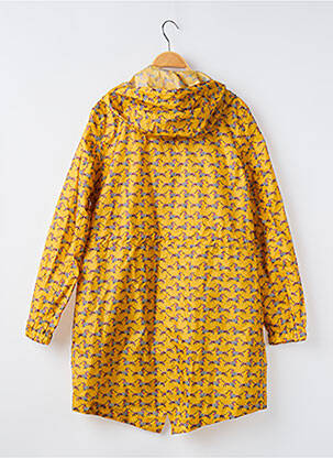 Imperméable manches longues a capuche jaune JOULES femme