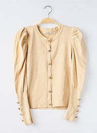 Gilet manches longues stretch beige CHERRY KOKO femme
