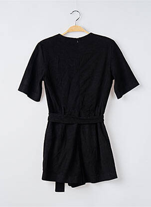 Combishort col cache-coeur manches courtes noir ZARA femme